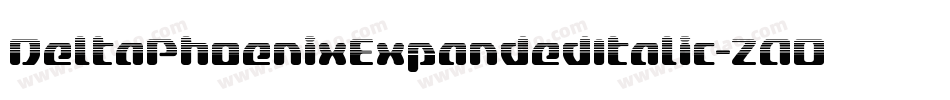 DeltaPhoenixExpandedItalic-ZAOK字体转换