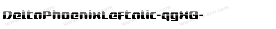 DeltaPhoenixLeftalic-qgX0字体转换