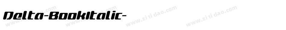 Delta-BookItalic字体转换