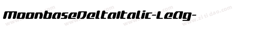 MoonbaseDeltaItalic-LeAg字体转换