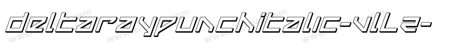 DeltaRayPunchItalic-VlLZ字体转换