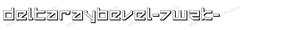DeltaRayBevel-7WZK字体转换