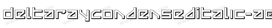 DeltaRayCondensedItalic-a0Zm字体转换