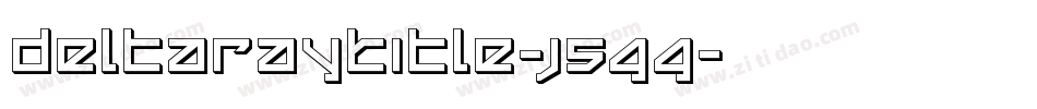 DeltaRayTitle-j5GG字体转换