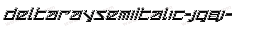 DeltaRaySemiItalic-Jg8j字体转换
