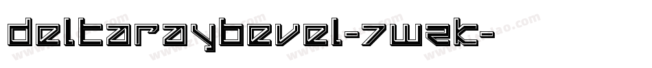DeltaRayBevel-7WZK字体转换