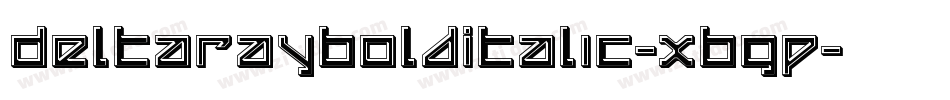 DeltaRayBoldItalic-XBgP字体转换