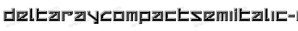 DeltaRayCompactSemiItalic-exDl字体转换