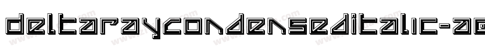 DeltaRayCondensedItalic-a0Zm字体转换