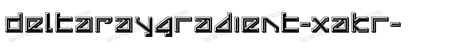 DeltaRayGradient-xaKr字体转换