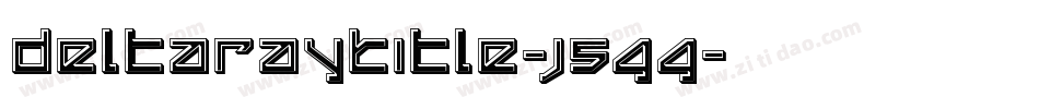 DeltaRayTitle-j5GG字体转换