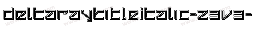DeltaRayTitleItalic-z3v3字体转换