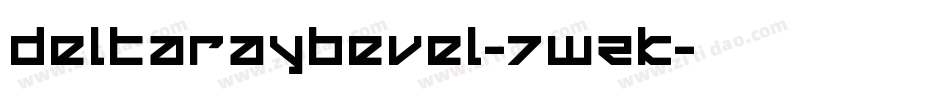 DeltaRayBevel-7WZK字体转换