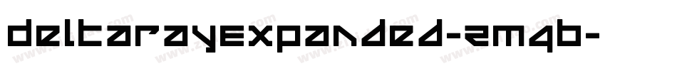 DeltaRayExpanded-ZM4B字体转换