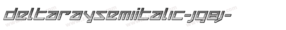 DeltaRaySemiItalic-Jg8j字体转换
