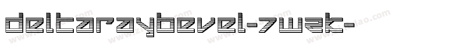 DeltaRayBevel-7WZK字体转换