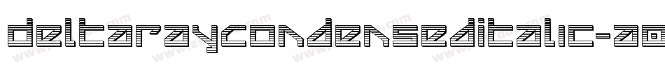 DeltaRayCondensedItalic-a0Zm字体转换