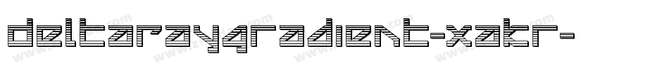 DeltaRayGradient-xaKr字体转换