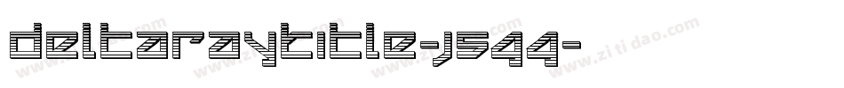 DeltaRayTitle-j5GG字体转换