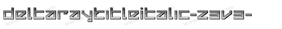 DeltaRayTitleItalic-z3v3字体转换