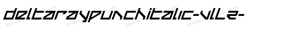 DeltaRayPunchItalic-VlLZ字体转换