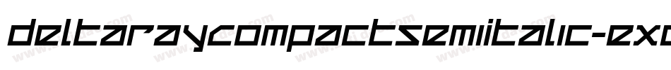 DeltaRayCompactSemiItalic-exDl字体转换
