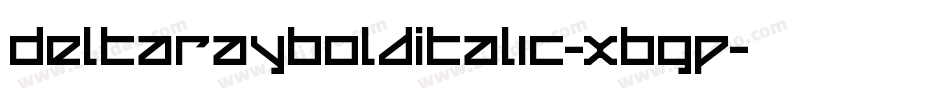 DeltaRayBoldItalic-XBgP字体转换