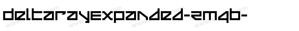 DeltaRayExpanded-ZM4B字体转换