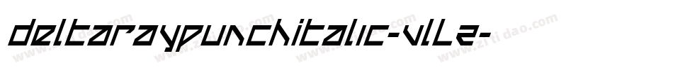 DeltaRayPunchItalic-VlLZ字体转换