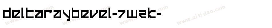 DeltaRayBevel-7WZK字体转换