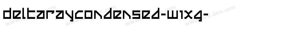DeltaRayCondensed-W1XG字体转换