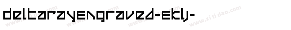 DeltaRayEngraved-EKlj字体转换
