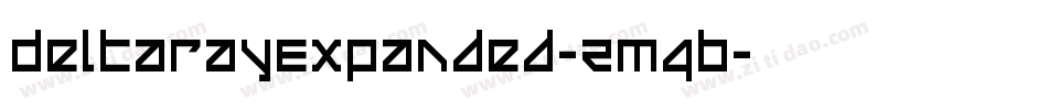 DeltaRayExpanded-ZM4B字体转换