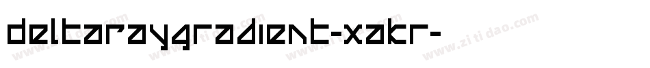 DeltaRayGradient-xaKr字体转换