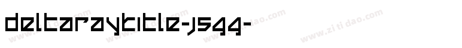 DeltaRayTitle-j5GG字体转换