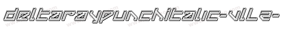 DeltaRayPunchItalic-VlLZ字体转换