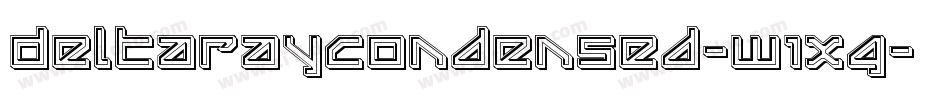DeltaRayCondensed-W1XG字体转换