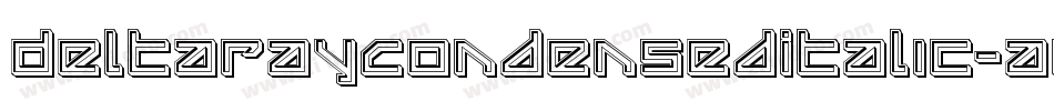 DeltaRayCondensedItalic-a0Zm字体转换