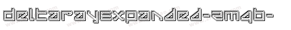 DeltaRayExpanded-ZM4B字体转换