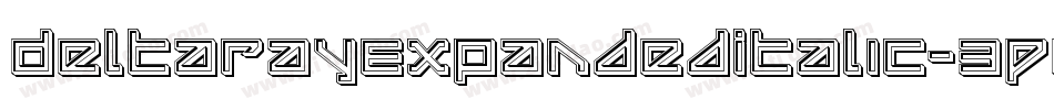 DeltaRayExpandedItalic-3PW3字体转换