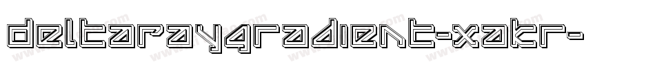 DeltaRayGradient-xaKr字体转换