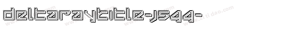 DeltaRayTitle-j5GG字体转换
