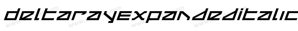 DeltaRayExpandedItalic-3PW3字体转换