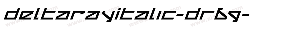DeltaRayItalic-Dr69字体转换