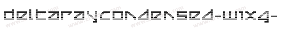 DeltaRayCondensed-W1XG字体转换