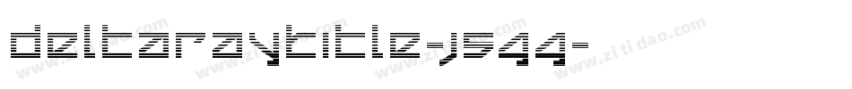 DeltaRayTitle-j5GG字体转换