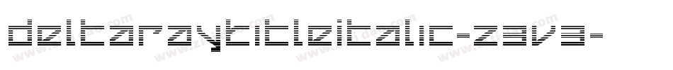 DeltaRayTitleItalic-z3v3字体转换