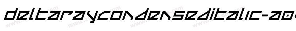 DeltaRayCondensedItalic-a0Zm字体转换