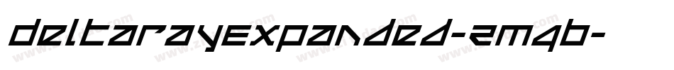 DeltaRayExpanded-ZM4B字体转换