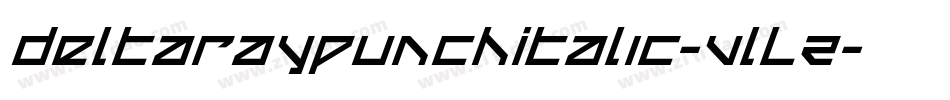 DeltaRayPunchItalic-VlLZ字体转换